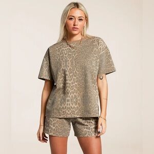 Gilded Intent Leopard Print T Shirt